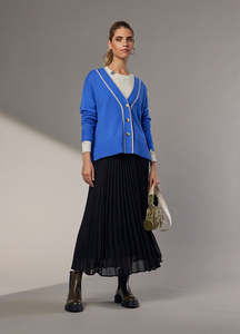 Madly Sweetly Girls Club Cardi / MSK151 (Lapis , Black)