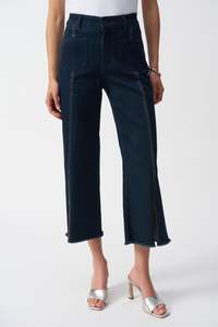 Joseph Ribkoff Culotte Jean With Embellished Seam / 241903S25