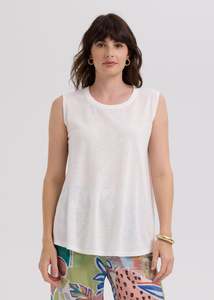 Ld Co: ld + co Linen A-Line Top / LC7766