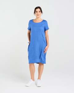 Blackstone: Blackstone Lilian Linen Bubble Hem Dress / BSD158 (3 Colours)