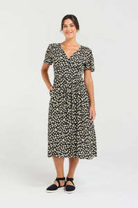 Blackstone: Blackstone Gigi V- Neck Button Front Dress / BSY136