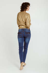 New London Jeans /  Chelsea  / Denim/Bronze