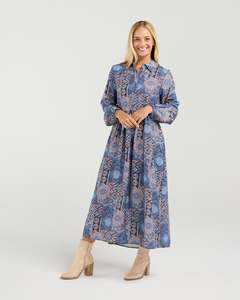 Blackstone Nora Button Placket Dress / BWJ236