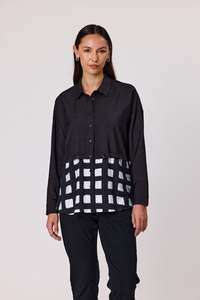Shirts: Duo Frame Panel Shirt / DU30941