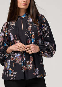 Loobie's Story Gilded Lotus Blouse / LS3236G