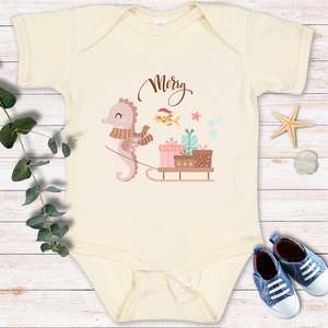 Frontpage: Christmas seahorse Bodysuit