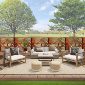 Balustrades Low Deck Fences: Metal Balustrade -  Tree Of Life