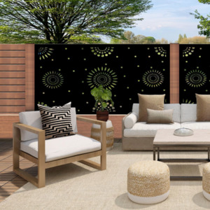 Balustrades Low Deck Fences: Boho Mandals - Decorative Laser Cut Balustrade Panel