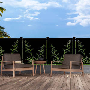 Balustrades Low Deck Fences: Laser Cut Decorative Panel - Flex Pod Plant Panel