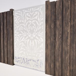 Pedestrian Gates Nz: Pedestrian Gate  - Drop Leaf I Corten Steel Or Powder Coated Aluminium