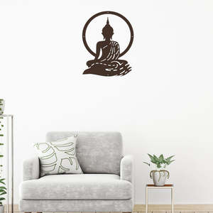 Buddha In Meditation - Laser Cut Metal Wall Art