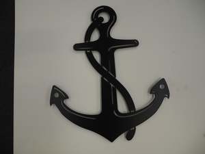 Powder Coated Metal Wall Art: Powder Coated ANCHOR - Wall Art  ** Clearance **