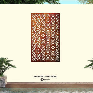 Balustrade & Privacy Panel - Boho Mark IV - In Corten Steel & Aluminium