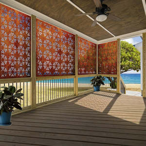 Balustrade & Jali Panel - Star Burst - Corten Steel & Aluminium