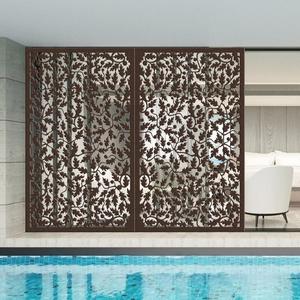 Decorative Laser Cut Privacy Screen -The Flame Vine