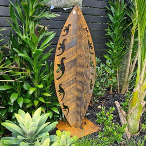 Corten Steel Garden Sculptures Outdoor Metal Art: Spring's Awakening - Corten Steel Garden Sculpture