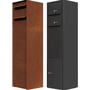 "SONI" Double Slot Tower Type Free Standing Letterbox