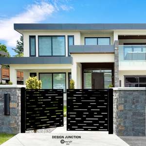 Driveway Gates: Driveway Metal Gate  - The Horizontal Lines