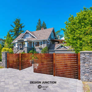 Flora MII - Metal Driveway Gate