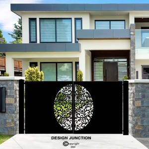 Driveway Gates: Decorative Driveway Gate  - Floral Explosion