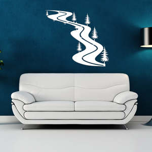 Outdoor Corten Wall Art: Country Road- Garden & Wall Art