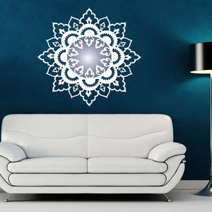 Outdoor Corten Wall Art: Corten Steel Wall Art - Boho Mandala CR6