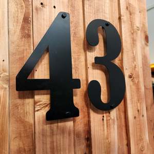 House Numbers Address Signs: Powder Coated House Numbers Bernard (200 mm)