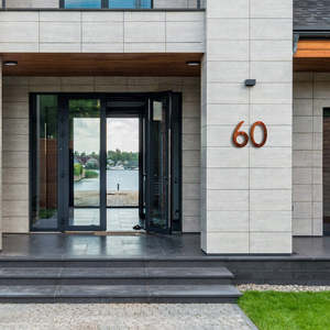 Corten Steel House Numbers "Highway" Large (300 mm)