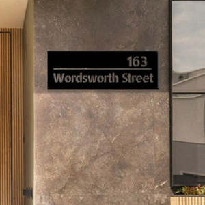 Create Your own Address Sign - Extra Large 120 x 40 cm