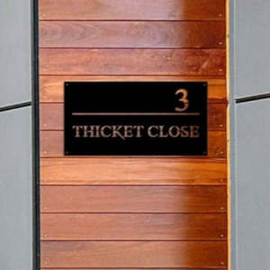 Create Your Personalized House Address Sign Plate - Small 40 x 20 cm Rectangle Horizontal