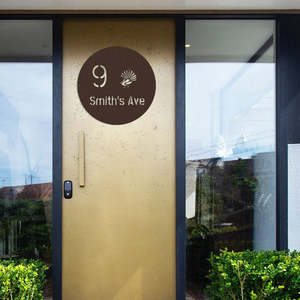 Letterbox Numbers: Make Your Own House Numbers & Address Signs - Large 80cm Circular