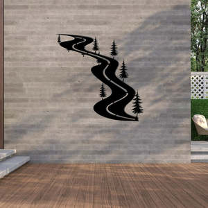 Wall Art: Country Road- Laser Cut Metal Wal Art