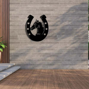 Wall Art: Horseshoe - Stable's Charm Metal Art