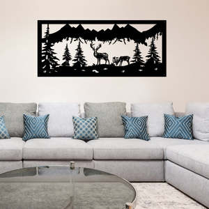 Powder Coated Alpine View - Wall Art  ** Clearance **
