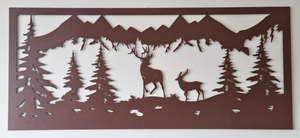 Clearance: Powder Coated Out in the Wild - Wall Art  ** Clearance **