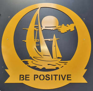Clearance: Be Positive The Boat Monogram -  ** Clearance **