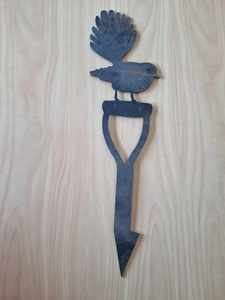Clearance: Garden Metal Art Fantail on Shovel 2 -  ** Clearance **