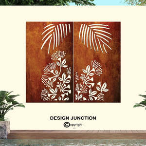Sale Items: Black Friday Deal - Laser Cut Garden Screen - Pohutukawa Panel Set Of 2 Screens
