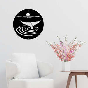 Sale Items: Black Friday Deal - Whale Tail- Laser Cut Metal Wall Art