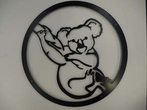 Sale Items: Powder Coated Koala Circle - Black **Clearance**