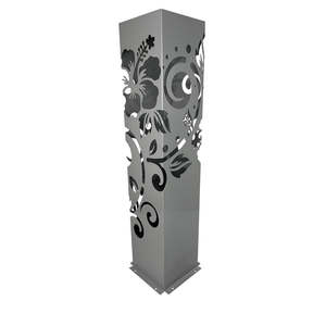 Sale Items: Powder Coated Laser Cut Garden Planter - Hibiscus Koru ( Bonus Solar LED Light) ** Clearance **