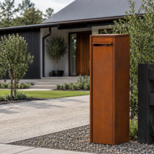 *New* Titan Corten – Architectural Pillar Letterbox