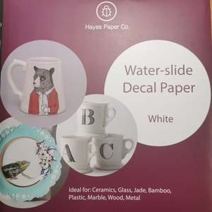 Water Slide: Laser Water-slide Decal Paper - Laser White