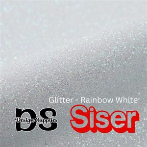 Siser Glitter 2: Siser Glitter 2 - Rainbow White