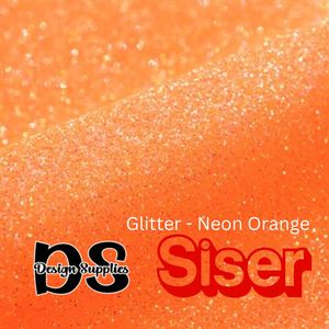 Siser Glitter 2: Siser Glitter 2 - Neon Orange