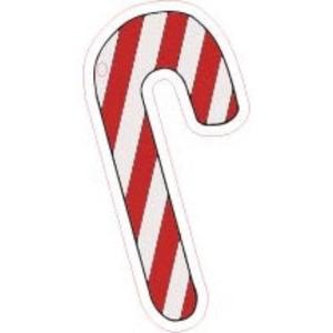 Acrylic - 4 Inch Candy Cane