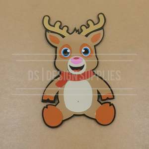Acrylic - 4 Inch Sitting Reindeer
