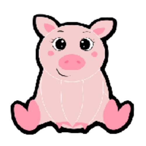 Acrylic - Pig