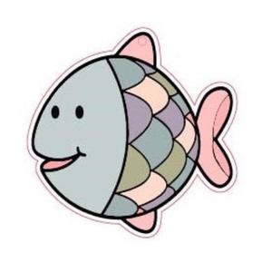 Acrylic Blanks Animal: Acrylic - 3 Inch Happy Fish