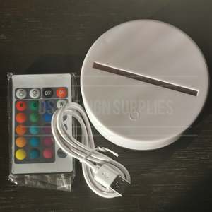 Led Light And Acrylic: Night Light - White